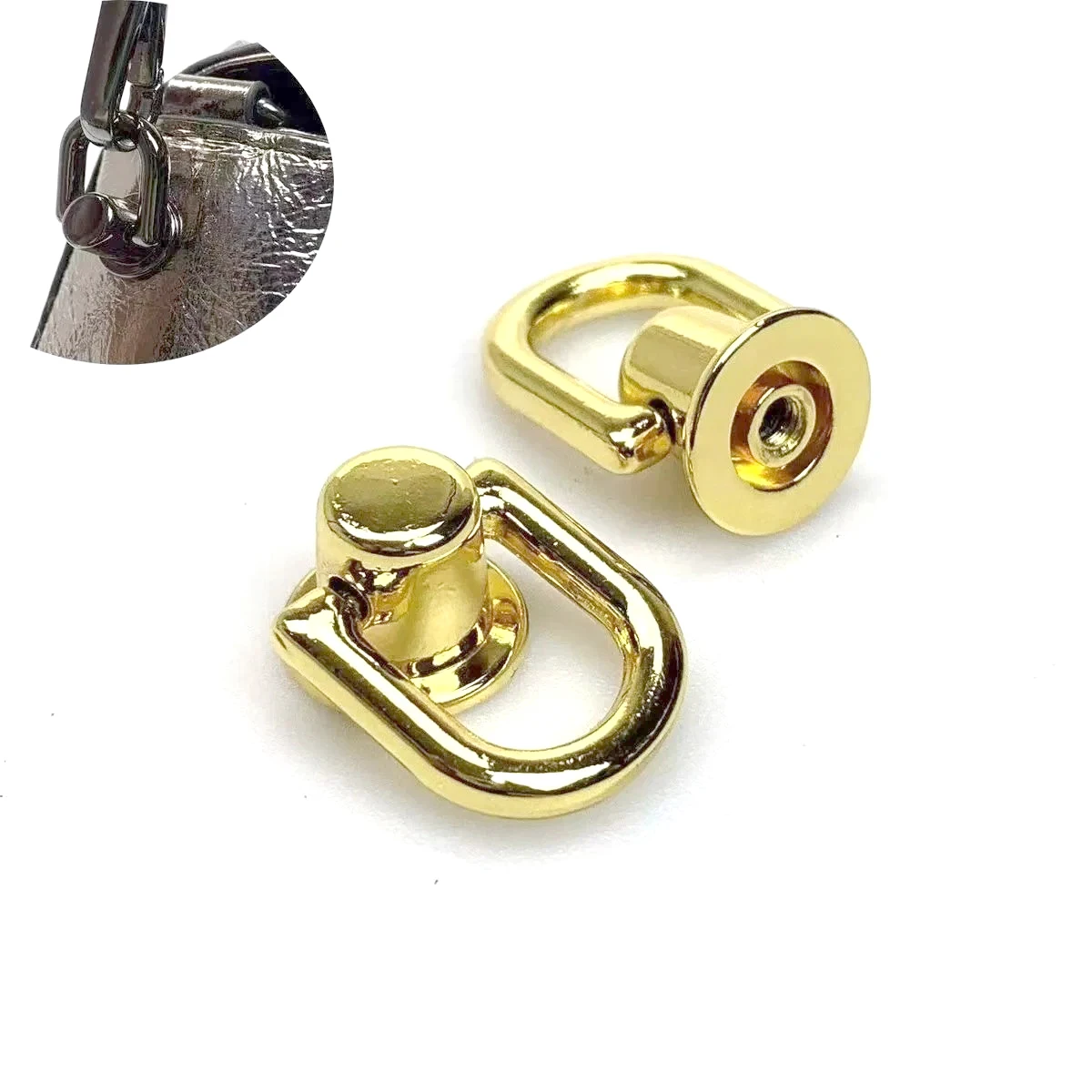 Metal Bag Rivet Nail Buckle Studs Button Handbag Belt Hanger Leather Craft Luggage Bag Buckle Tong Snap Hardware Accessorieies
