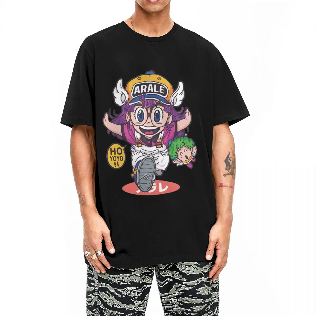 Streetwear T-Shirt Arale Norimaki 100 Cotton T-Shirts Dr. Slump Fashion Tee Shirt for Man Beach Aesthetic Short Sleeve Clothing