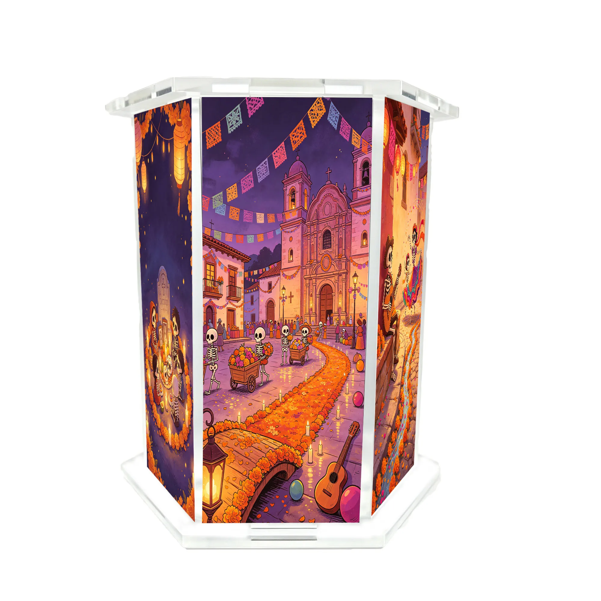 1PC Dead Day Carnival Theme Pen Holder, Gift for Family, Friends, and Colleagues, Festival Gift
