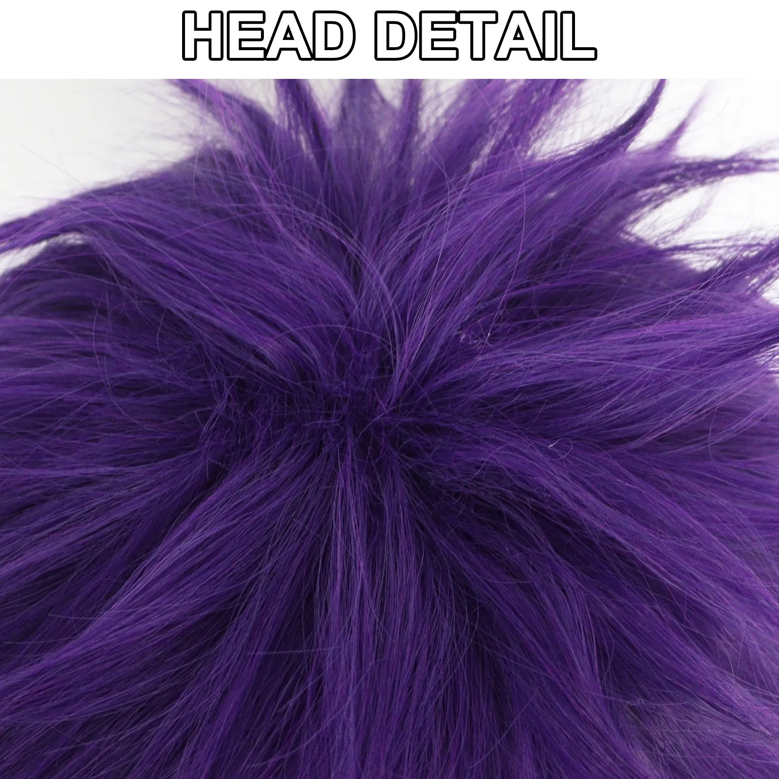 10 Inch Synthetic Short Purple Straight Men\'s Cosplay Wig for Halloween Christmas School Thanksgiving Day