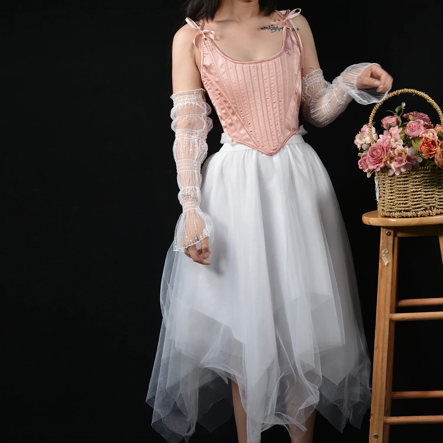 Vintage ตัดซาตินรัดตัวเอวผู้หญิงฤดูร้อนแขนกุด Bodyshaper Bustier Fishbone Band Tank Tops แฟชั่น Streetwear