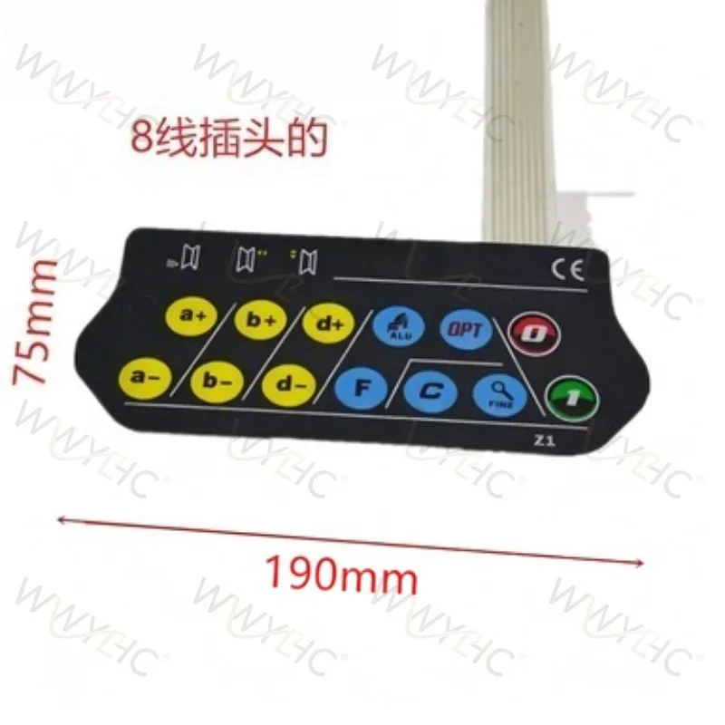 8 Wire Operation Touch Keypad Compatible with Zhenhuan Tire Balancer Control Panel