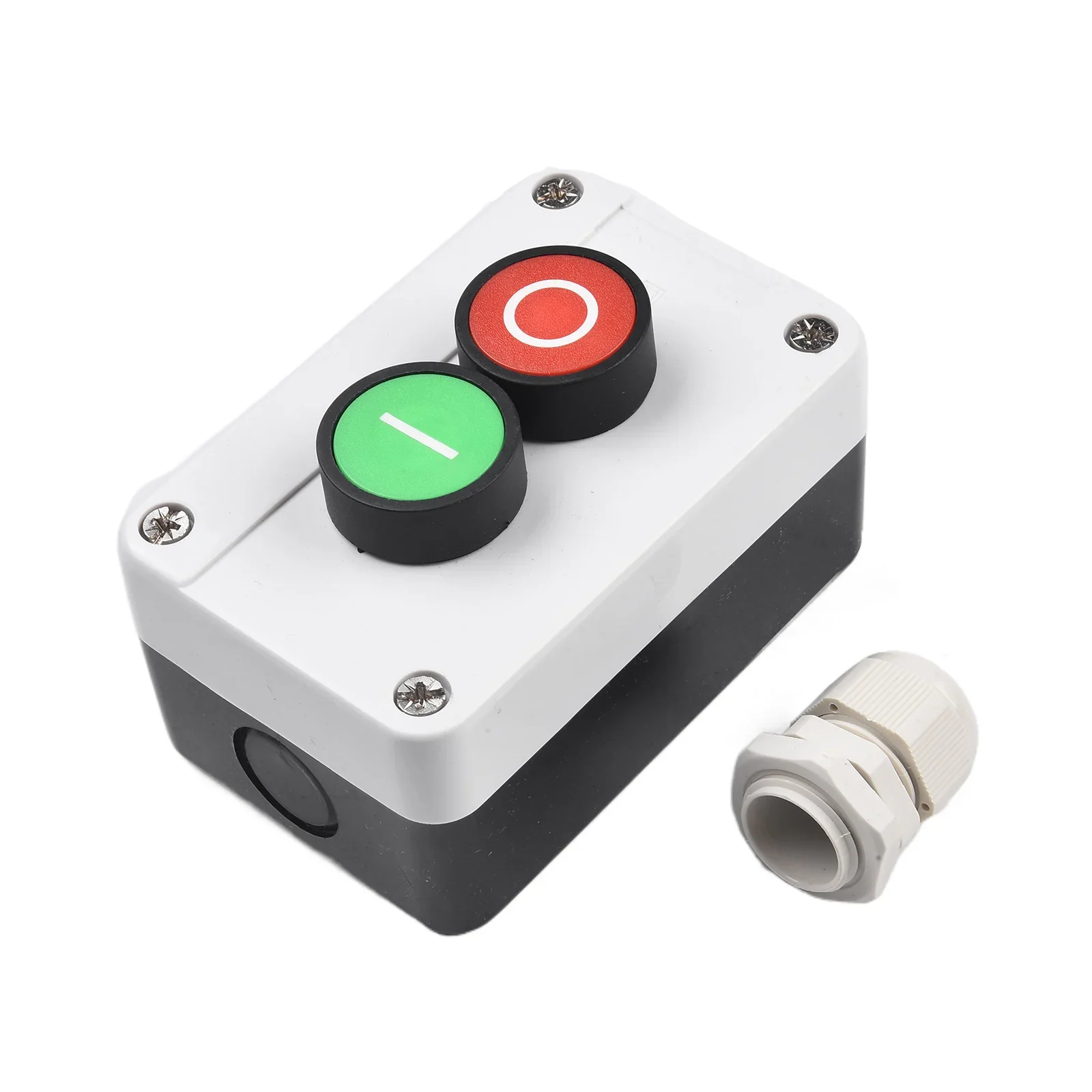 Push Button Station Switch Brushless Motor 22mm Mounting Hole 68*105*50mm Momentary Reset White+Black+Red+Green