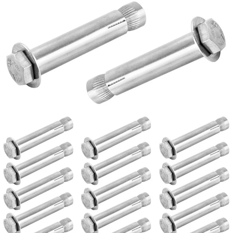 M6 M8 M10 M12 Stainless Steel Expansion Bolts External Hex Nut Expansion Screw Bolts Anchors Fasteners Metal Bolt for Concrete 4