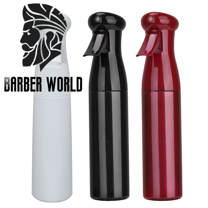 300ML Barber Water Spray Bottle Hairdressing High Pressure Continuous Water Atomizer Container Refillable Watering Can