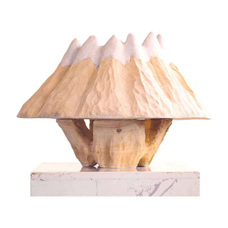 Creative abstract entrance ornament high-end home hotel commercial carving ornament pure handmade art