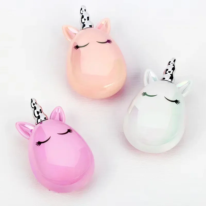 

Princess Antiklit Detangling Children Small Hair Comb Cartoon Unicorn Head Massager Anti-static Cute Kids Hairdressing Care Tool