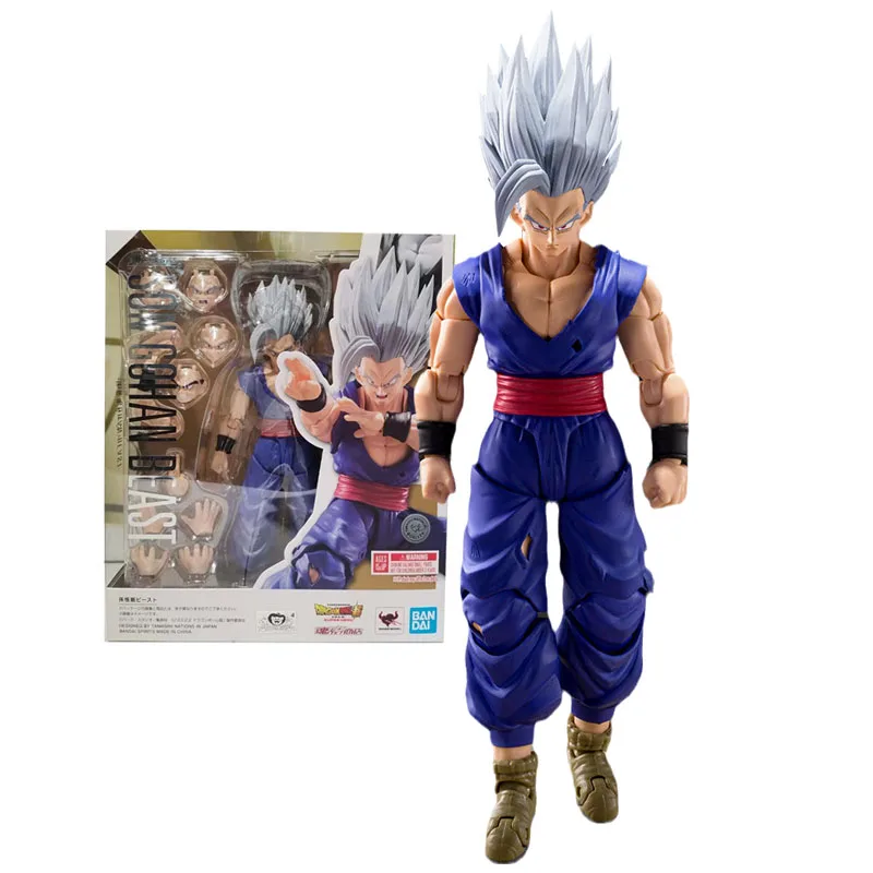 Bandai Genuine Figure Dragon Ball Model Kit Anime Figure SHF Super Hero Son Gohan Beast Collection Model Action Figure Boys Toys