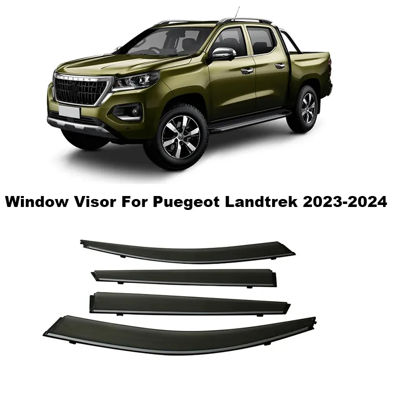 

Козырек от солнца и дождя для автомобиля Peugeot Landtrek 2023 2024 защита от дождя для автомобиля козырек для двери тент Защита от солнца и дождя