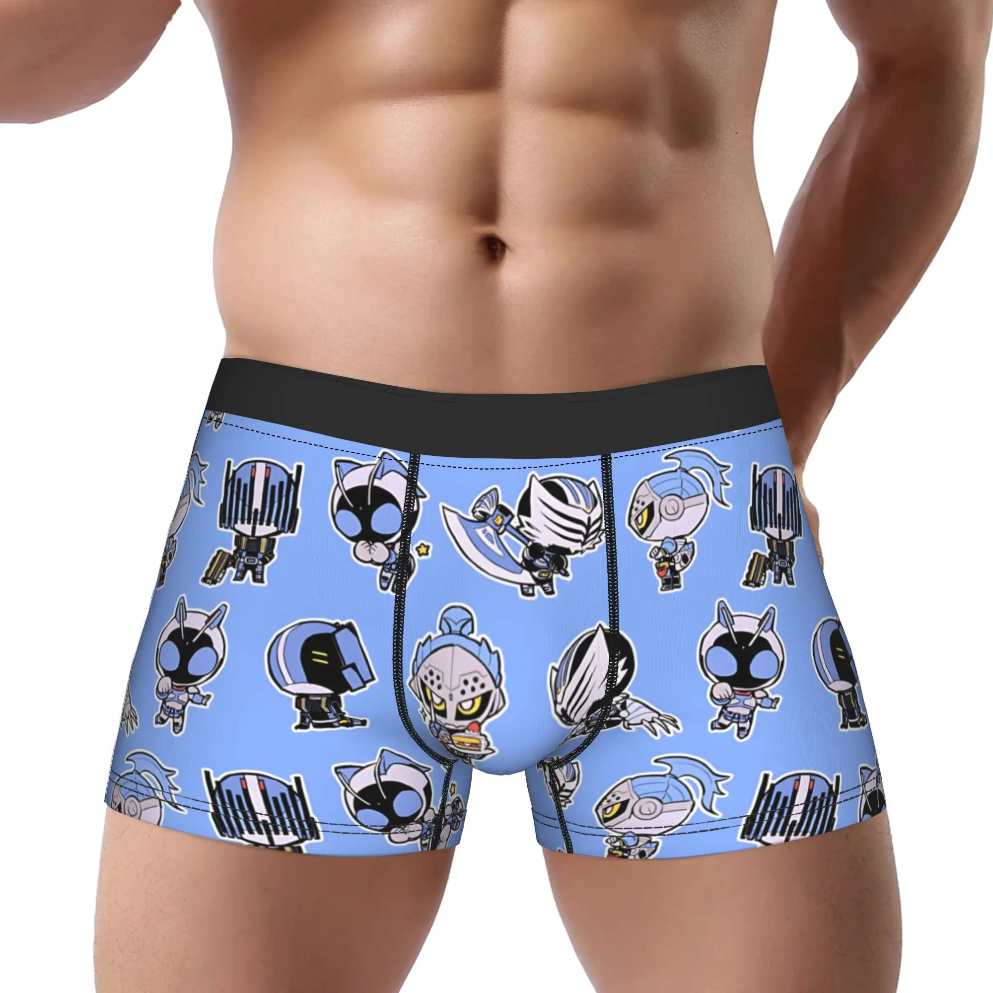 

1piece Heroes Collection K-Kamen Ridders Underpants Homme Panties Man Underwear Comfortable Shorts