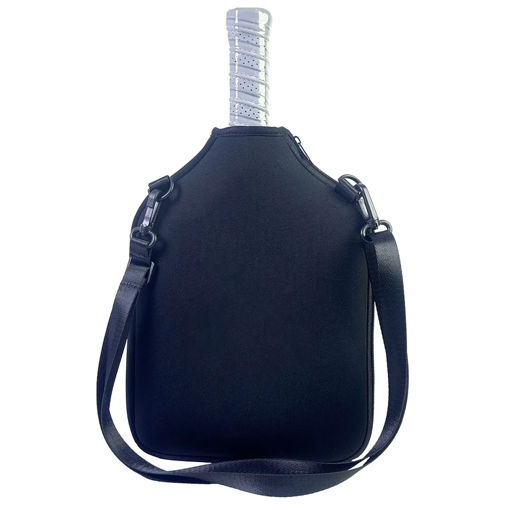 

Large Capacity Tennis Crossbody Bag Zipper Closure Waterproof Badminton Bag Professional Adjustable Strap Tennis Racket Bag