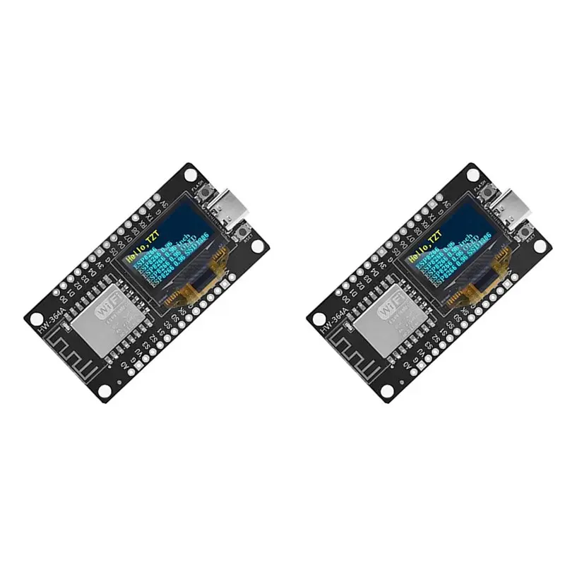 

【PUBLICITY】2X ESP8266 V3 Development Board With 0.96 Inch OLED Display CH340 ESP-12F Wifi Module Parts For Arduino/Micropython B