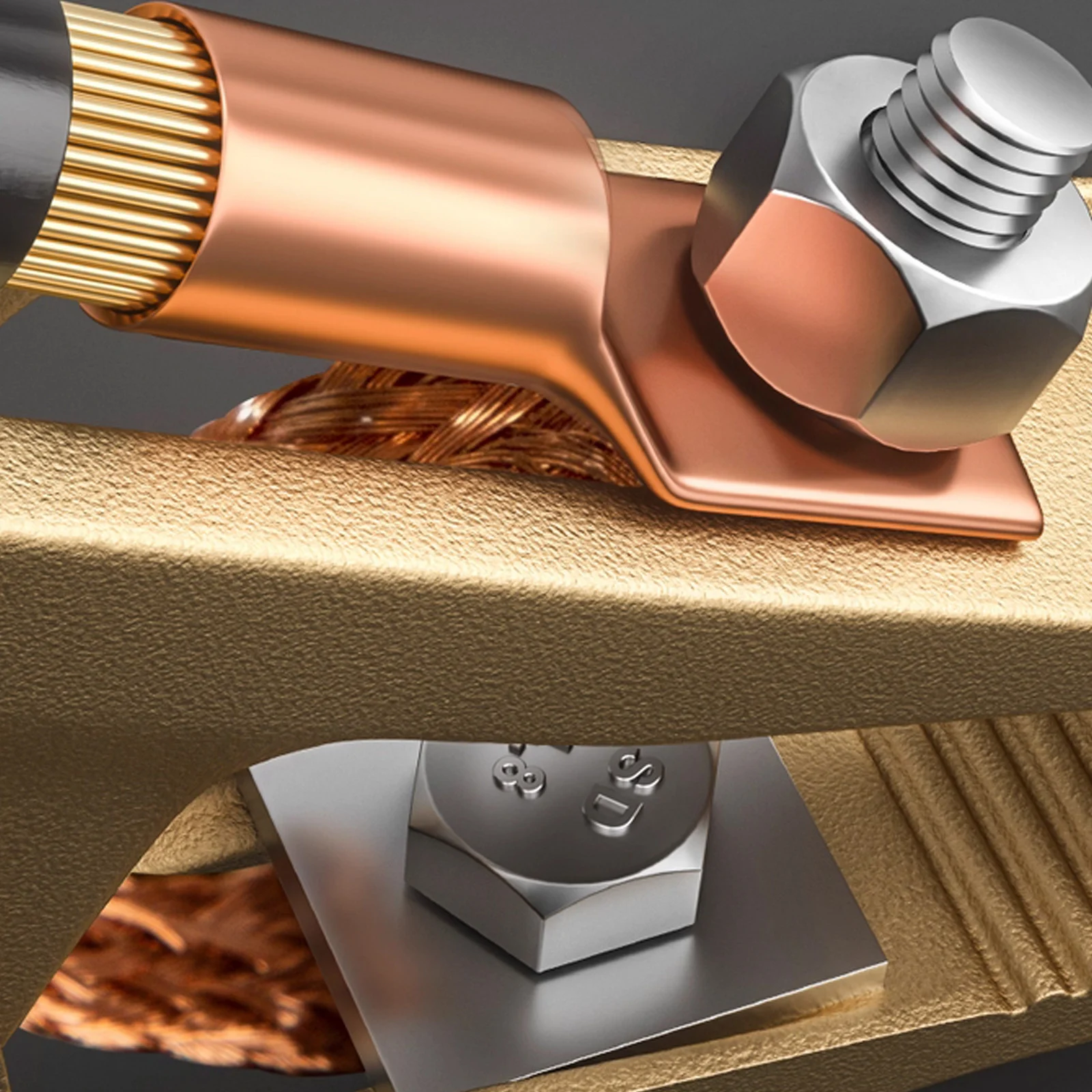 Professional Welding Ground Clamp, Heavy-Duty Forged Pure Copper Grounding Clamp for Arc Welder Machines