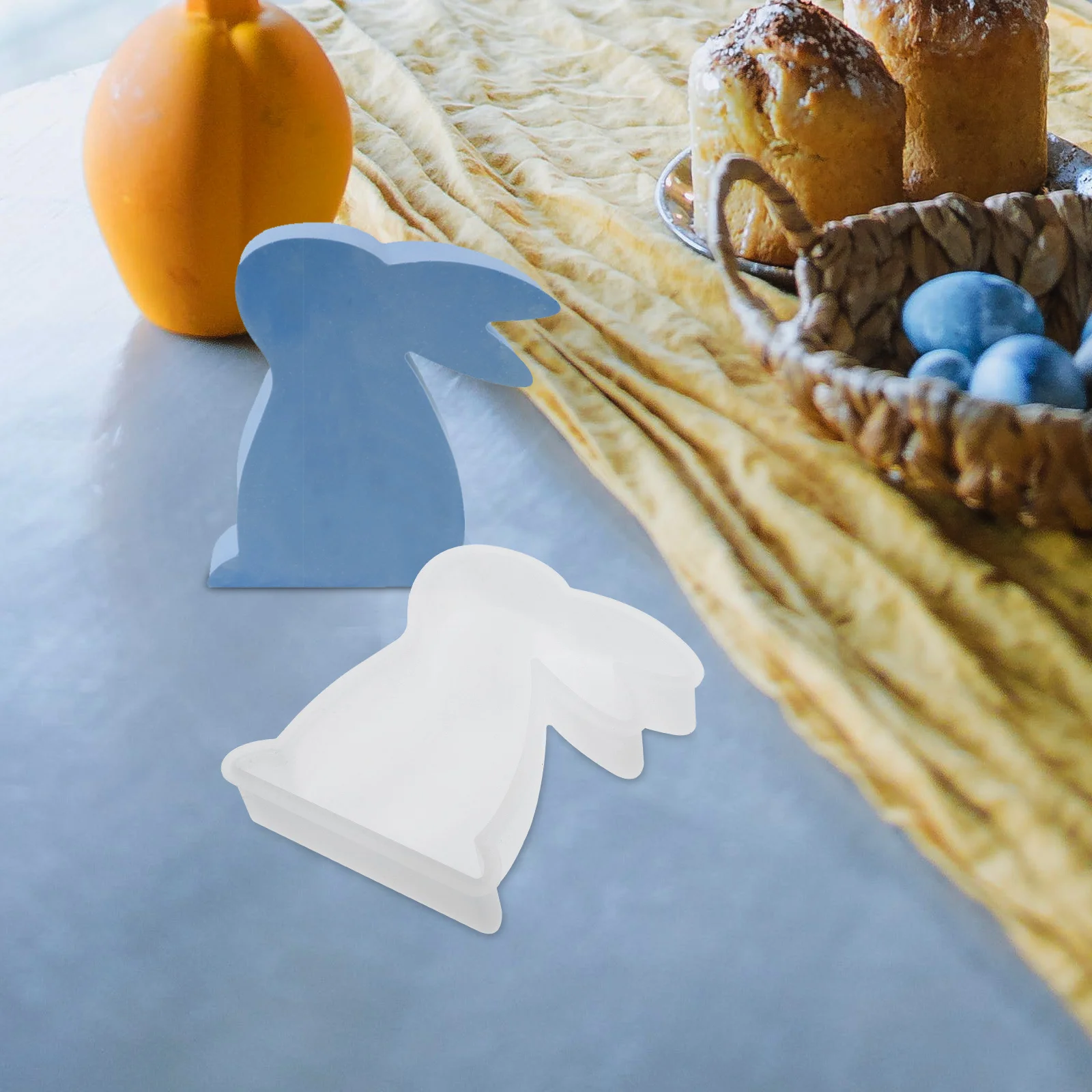 

Easter Rabbit Mold Bunny Shape Silicone Reusable Tear-Resistant DIY Scented Mold for Making Craft Lovers