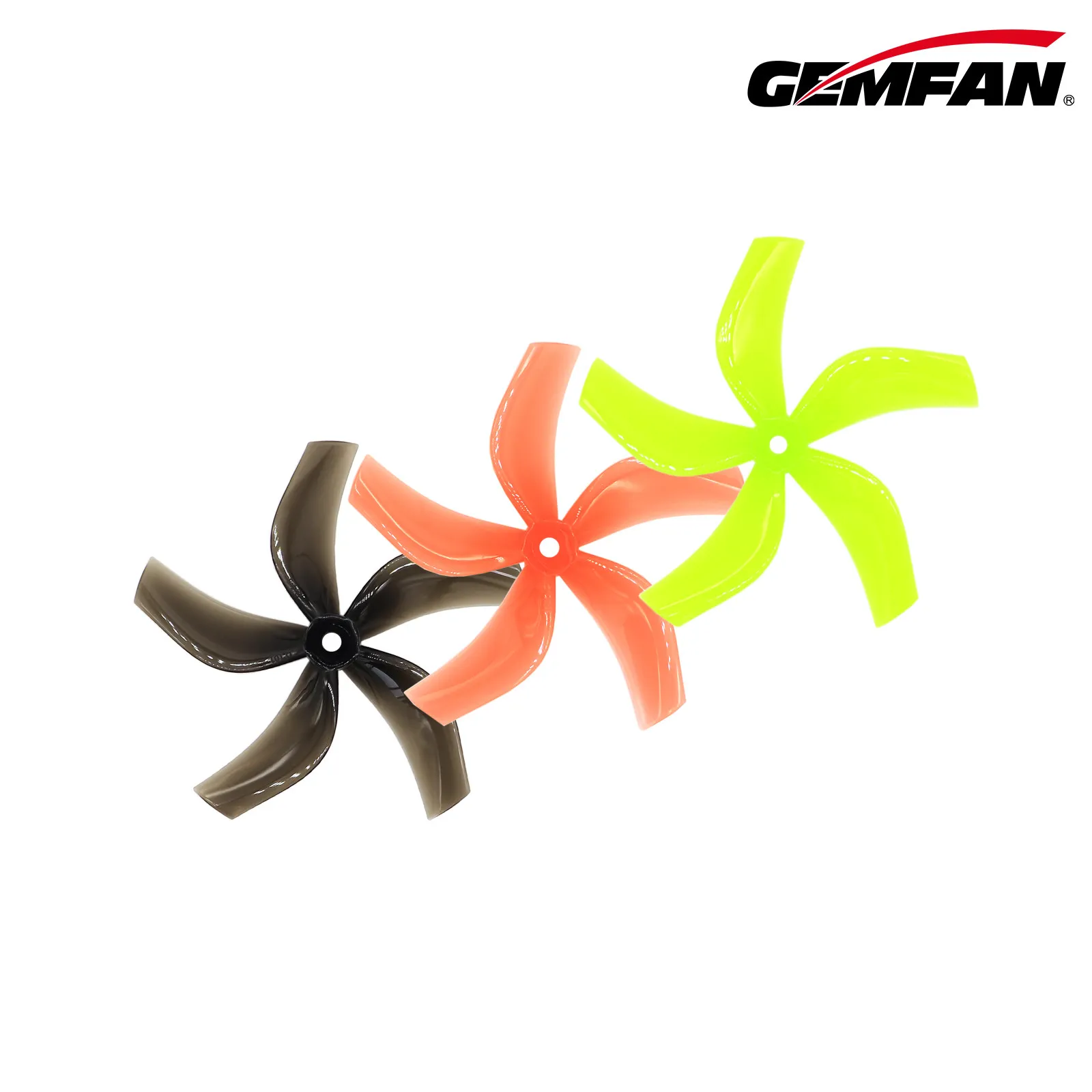 Hélices Gemfan D4-5 4x3.8 de 5 Aspas (2CW+2CCW), Montaje M5 para Cinewhoop