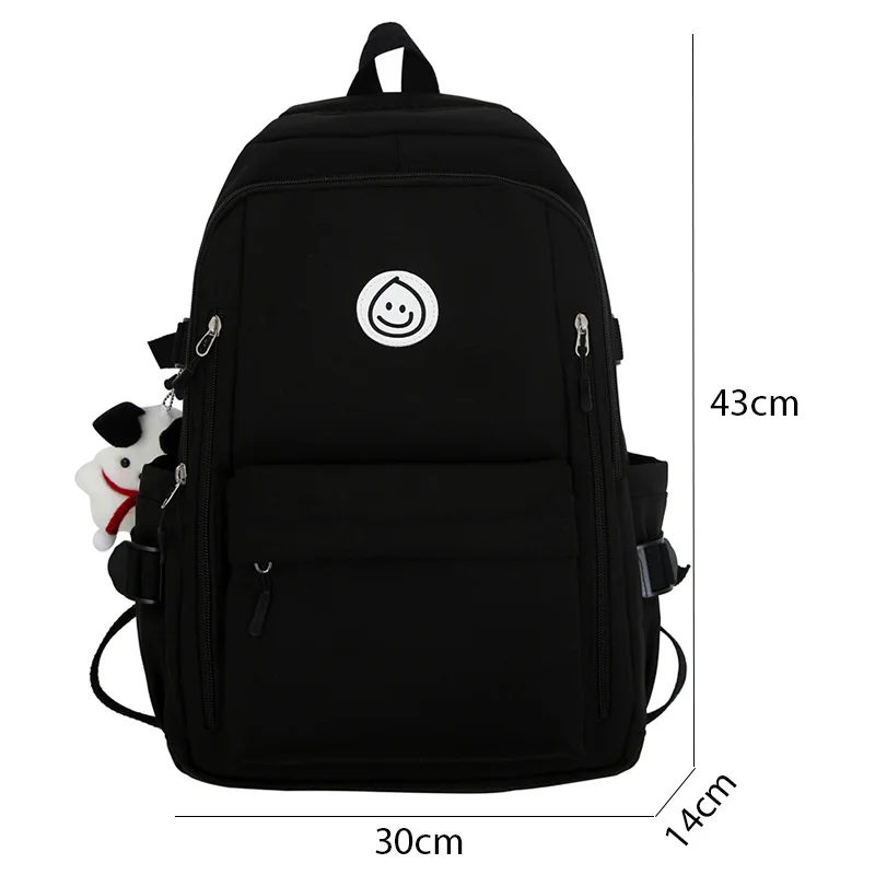 Large Female Cute College Backpack Girl Travel Book Backpack Nylon Fashion Ladies Leisure Bag Women Laptop Men School Bags