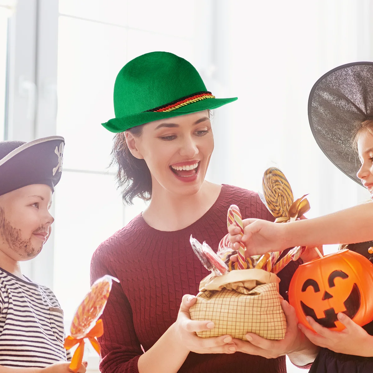 

1Pcs Beer Hat Halloween Jazz Panama Hat Festival Accessories Halloween Cap Creative Cap