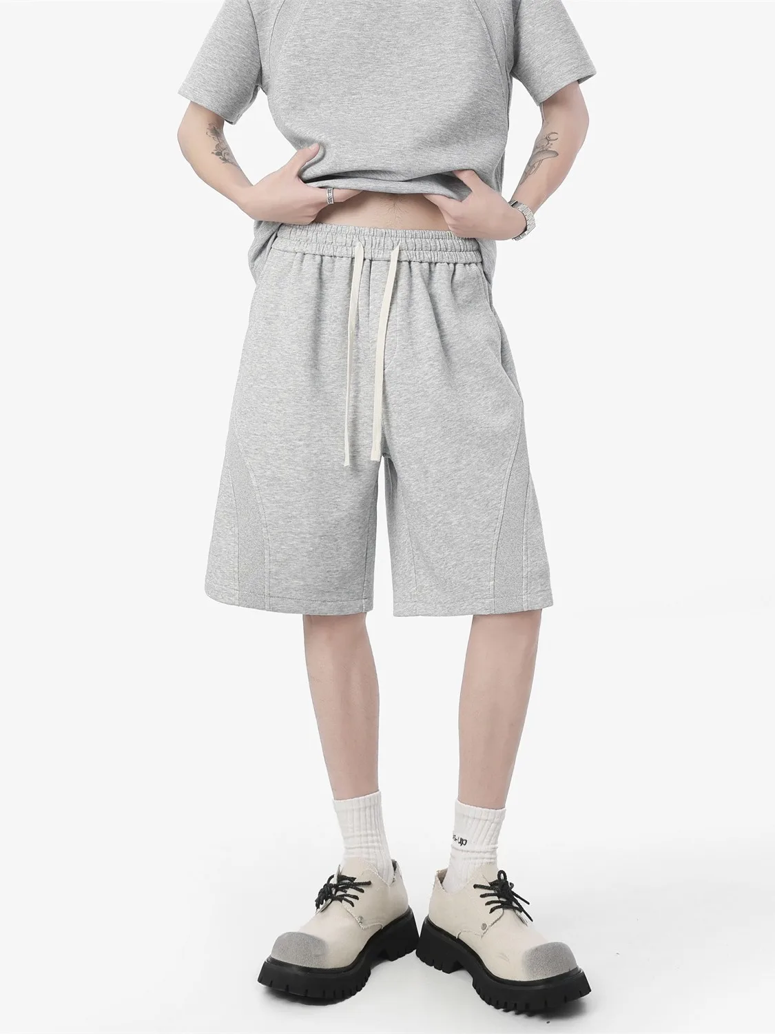 

Американский дизайн с воздушным слоем, спортивные орты для мужчин, летние, повседневные, универсальные, прямые, с пятью точками, модная мода