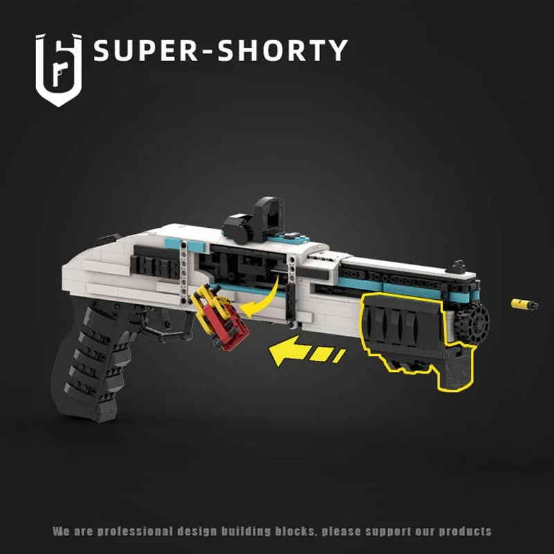 1200 قطعة نموذج بندقية انبعاث التقنية اللبنات MOC سلاح البناء الطوب مجموعة قليل لتقوم بها بنفسك اللعب هدية للطفل الكبار #3