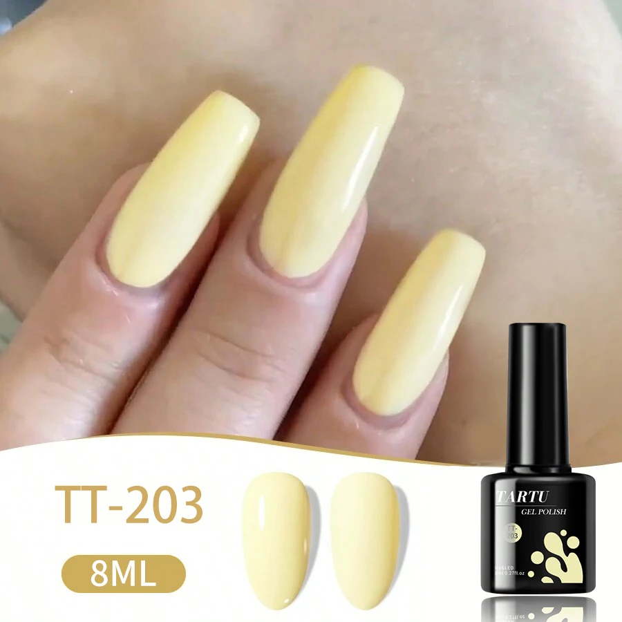 

TARTU 8ml Gel Nail Polish 63 Colour Pink Red Nude Nails Art Soak Off UV/LED Nail Art Beautylux Vernis Semi Permanent esmalte
