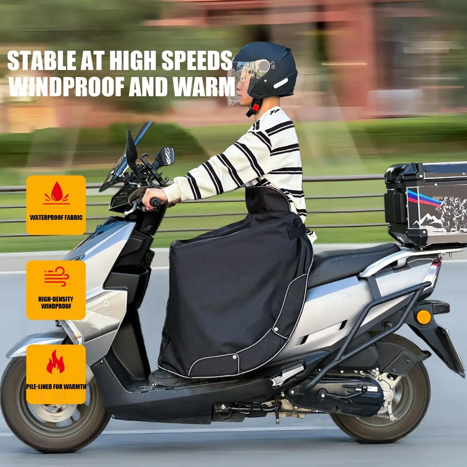 Electric Scooter Leg Cover Cold Weather Waterproof Warm Scooter Apron Lower Body Cover For Women Men Adults Outdoor Rides