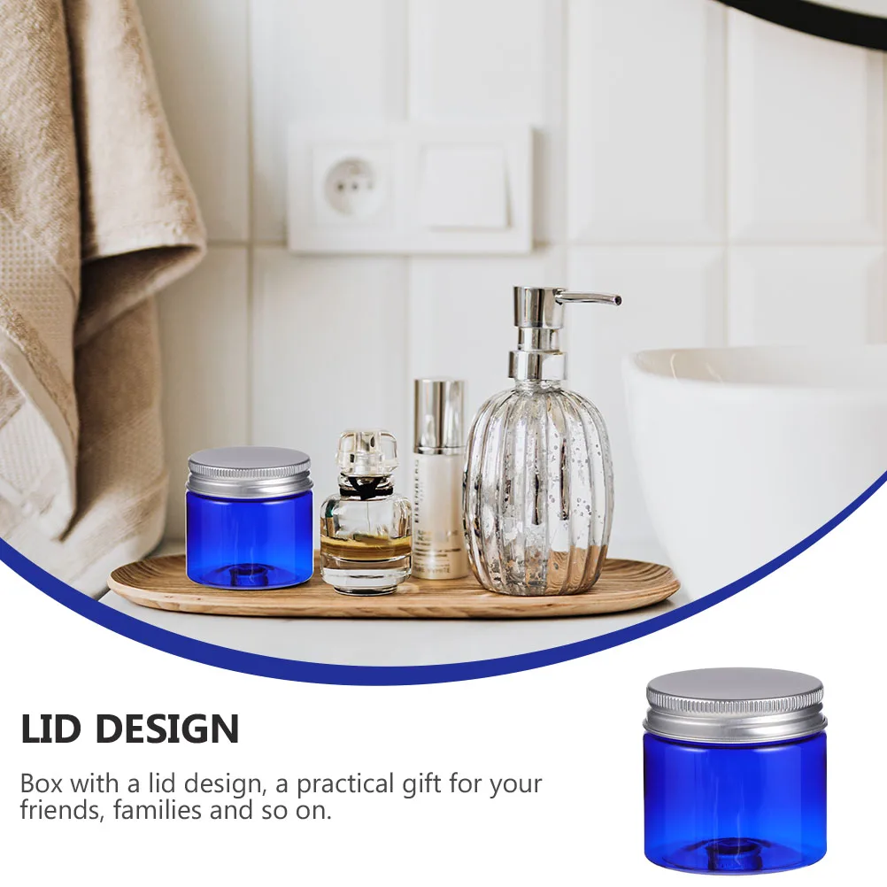 10 ชิ้น 50 กรัม ขวดพลาสติกพร้อมฝาปิดอเนกประสงค์ ภาชนะบรรจุครีมเปล่าสำหรับเครื่องสำอาง ผลิตภัณฑ์ดูแลผิว ของใช้จำเป็นสำหรับการเดินทาง