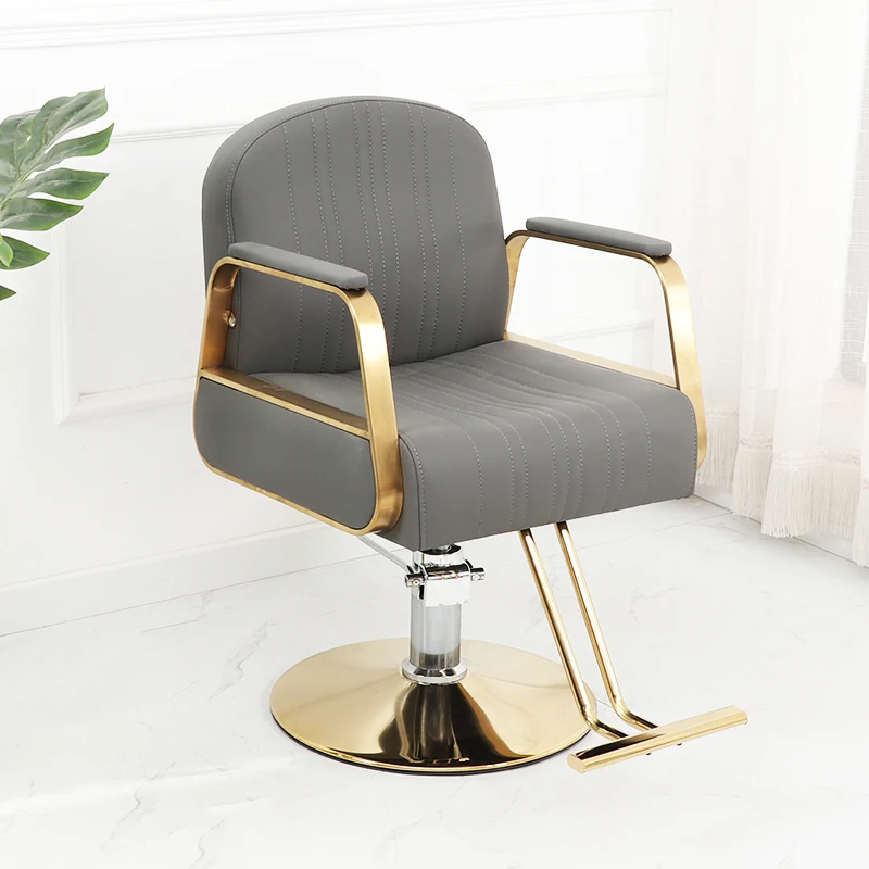 

Профессиональный парикмахерский стул, роскошный золотой стул для педикюра, парикмахерский стул, стулья для укладки, парикмахерское оборудование MQ50BC