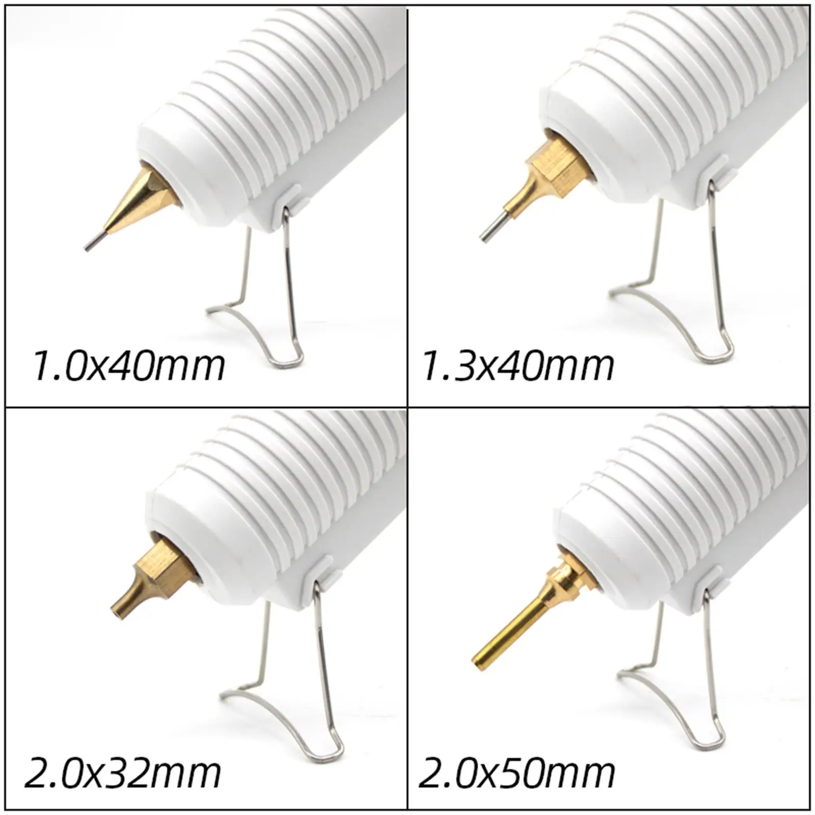 3Pcs Hot Glue Tool Nozzles Assortment Professional 1mm 1.3mm 1.5mm for Doors Household Bathroom Window