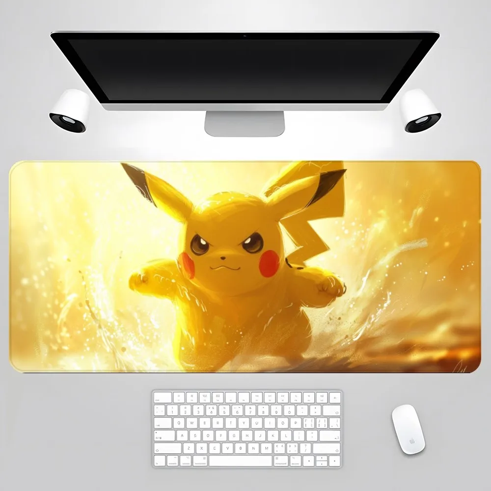 Pokemon Pikachu Mouse Pad Gamer Pc Gaming Accessories Rubber Mat XXL Deskmat Mats Keyboard Cabinet Mause Laptops