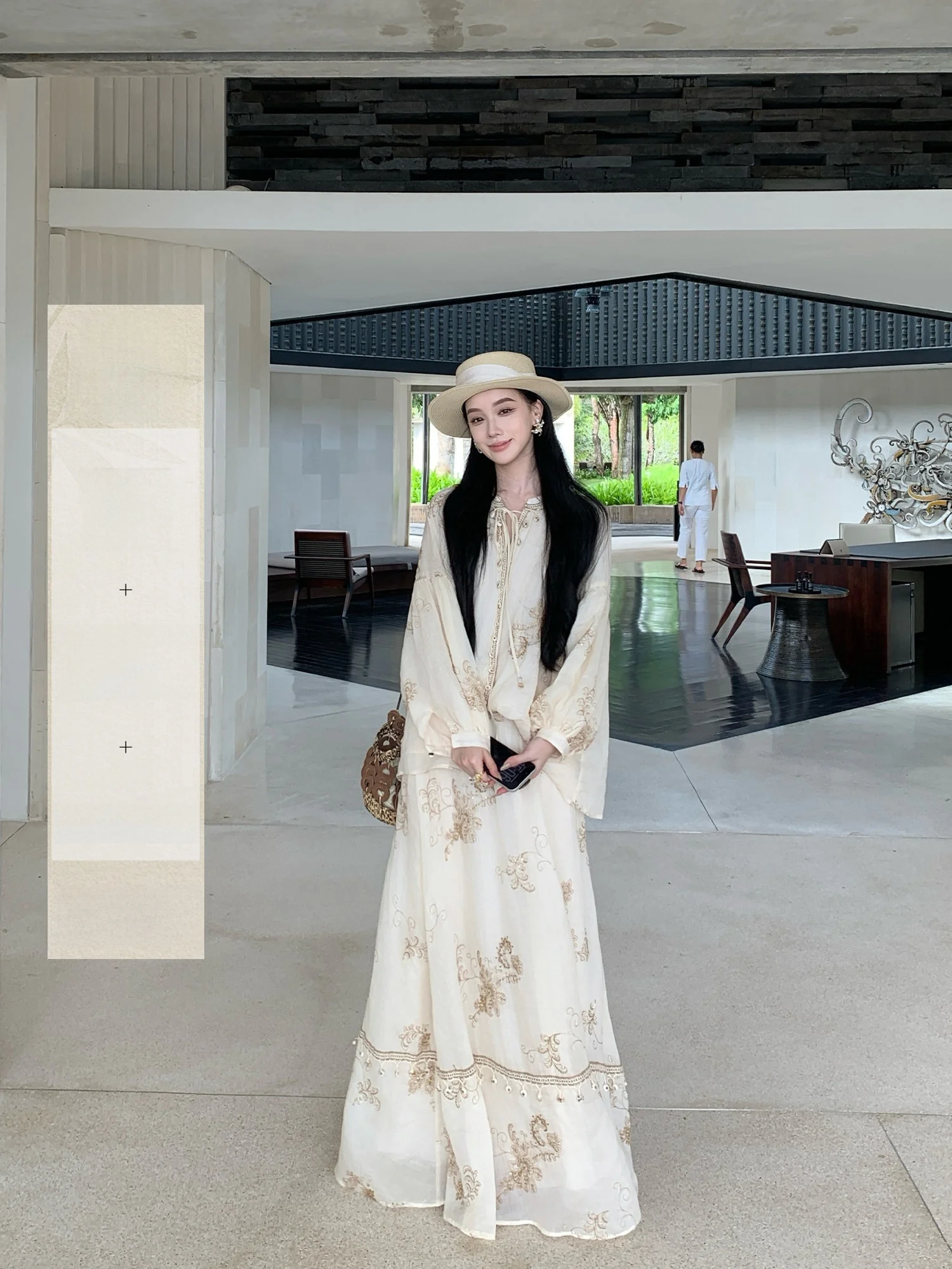 

Spring Collection Women's irt Skirt orts Set Breathable Casual Loose Fit Long Sve Sli Tee Piece Suit by Youwei