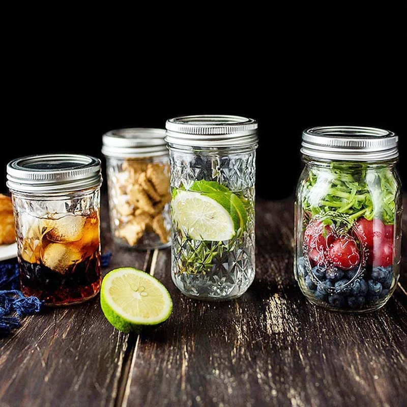 Mason Jar Lids And Rings For Ball Canning Jars Wide Mouth, Split-Type Lids Leak Proof, Reusable Canning Jar Lids Caps image 4