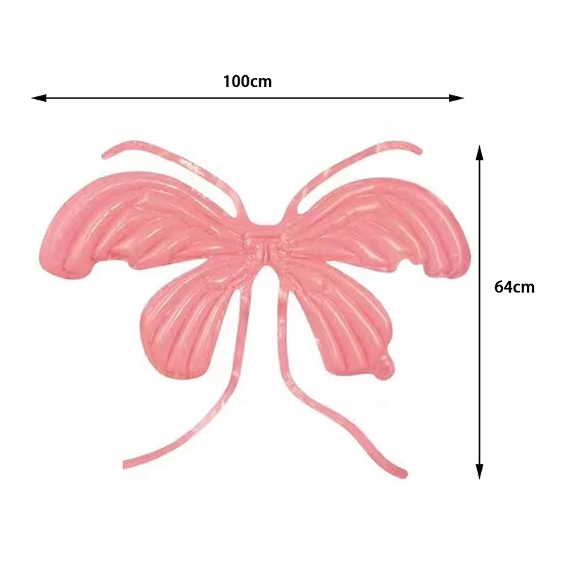 Colorful Angel Butterfly Wing Balloon Happy Birthday Children's Day Boy Girl DIY Party Decorations Back Hanging Foil Balloon Toy
