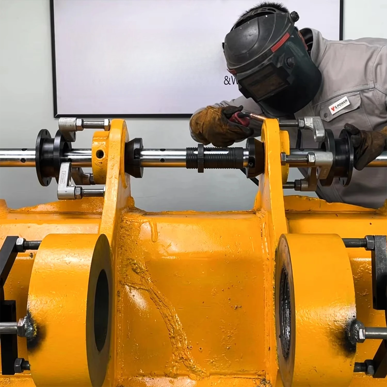 40-300 mm, 220 V para reparación de orificios de excavadora Soluciones eficientes Línea portátil Chalado y máquina de soldadura de orificios Amado de línea