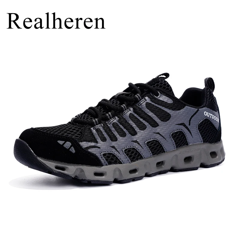 

Spring Summer Men Trekking Shoes Hiking Mountain Walking Outdoor Sneakers Women Upstream Shoes Amphibious Anti-Skid Grip