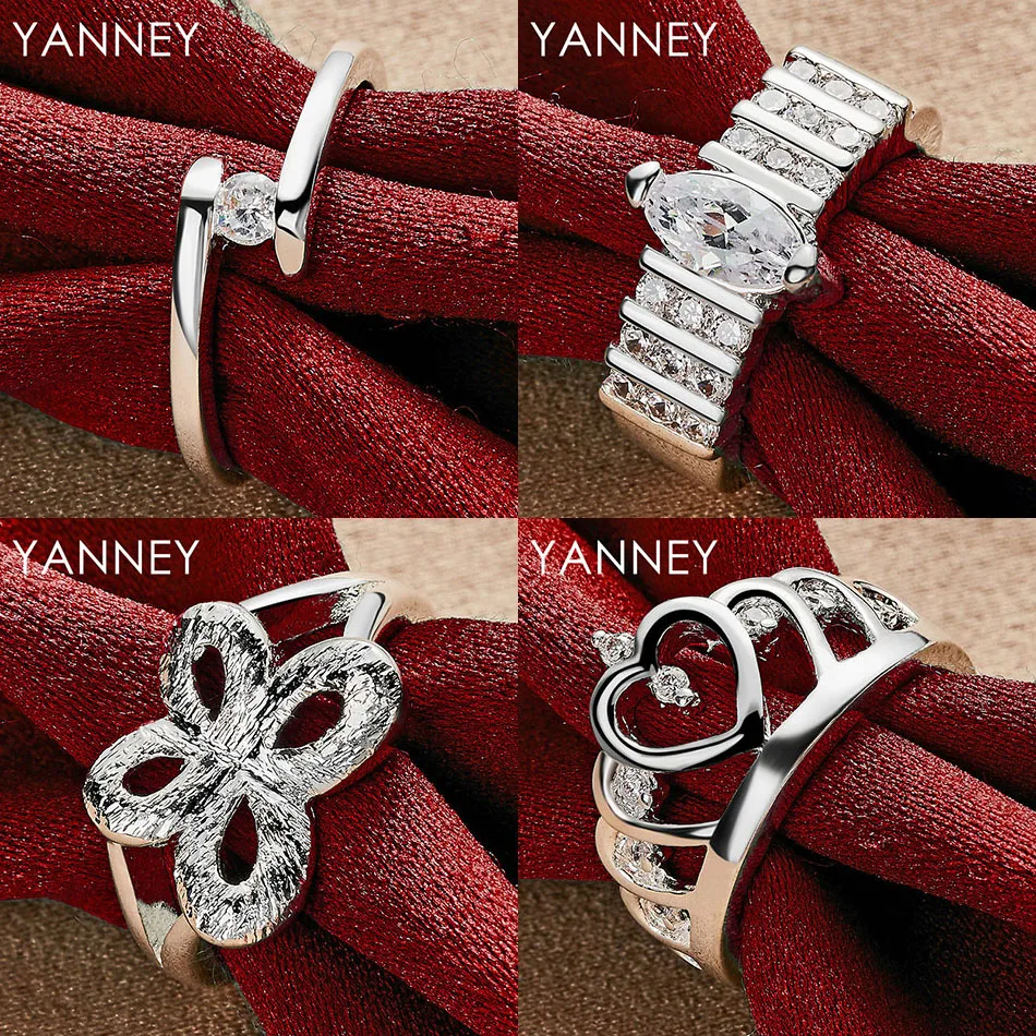 Charm 925 Sterling Silver 7/8/9/10 Exquisite Crown Zircon Ring Women's Jewelry Accessories Party Gift