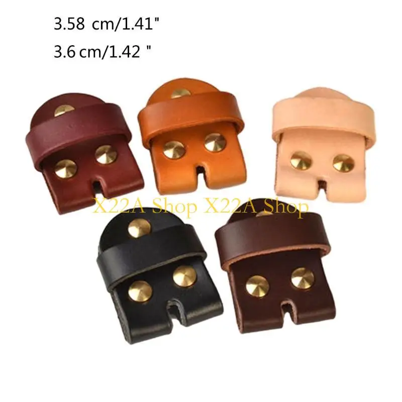 Unique Stylish Leather Belt Buckle Strap Connector with Keeper Rivets for DIY Pin Buckle Belt Maintenance Crafting Supplies