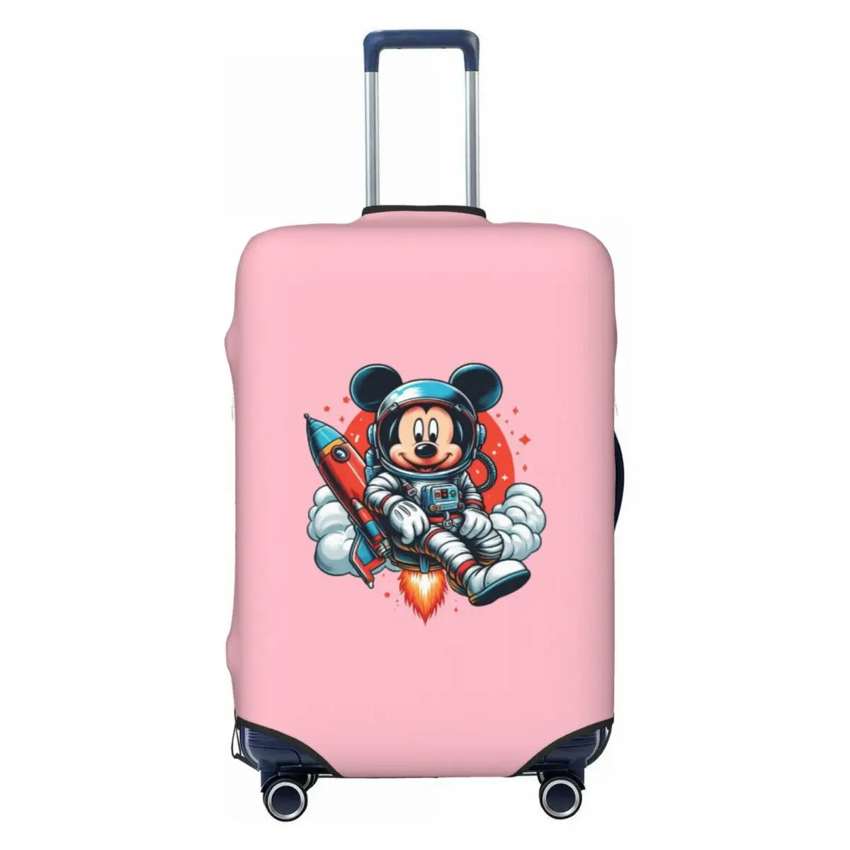 

Custom Mickey Mouse Rocket Luggage Cover Fashion Suitcase Protector Covers Suit For 18-32 inch