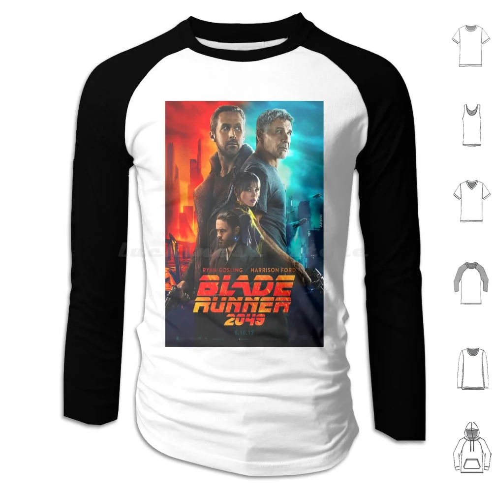 2049 Hoodies Long Sleeve 2049 2049 Movie Blade Ryan Gosling Runner Harrison Sci