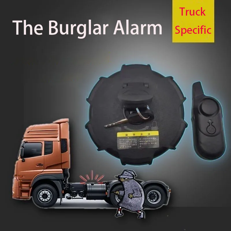 Fuel Tank Burglar Alarm Anti-theft Fuel Tank Cap Large Truck Anti-skid Belt Remote Control Wireless Induction Anti-theft Lock