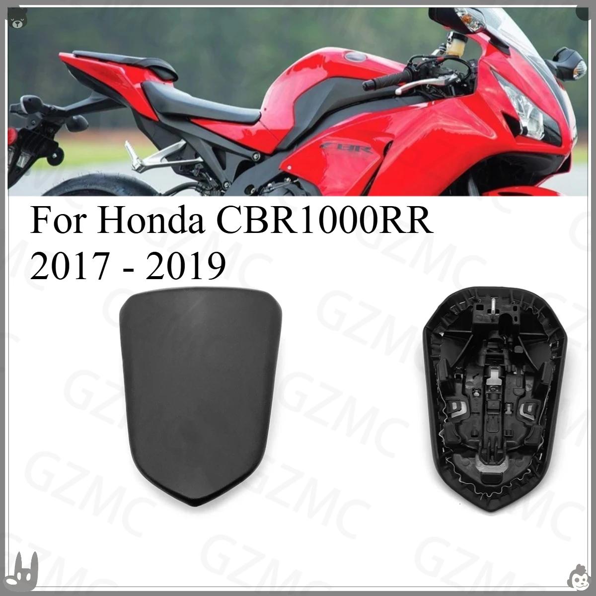Motorcycle Seat Rear Cushion Accessories For Honda CBR1000RR 2017 - 2019 Passenger Rear Cushion Pillion Seat Cove 2018 2019