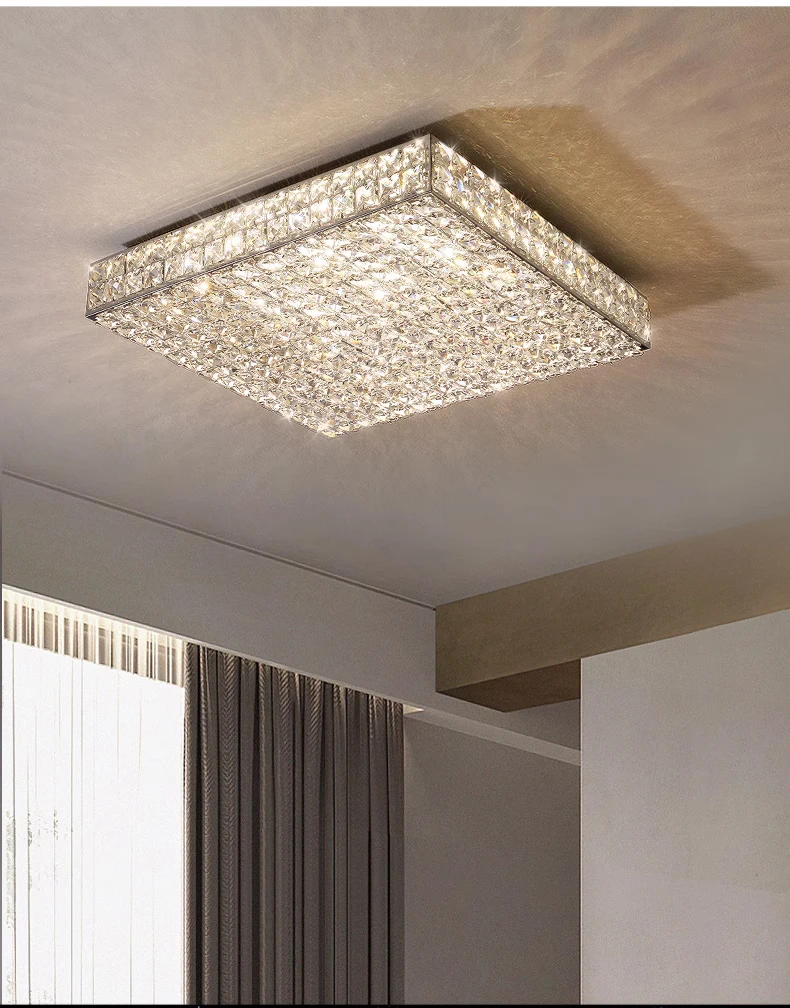 Square Round  Natural Marble Series Dimmable Led Lamparas De Techo Led Ceiling Lightsceiling Lightceiling Lamp For Living Room