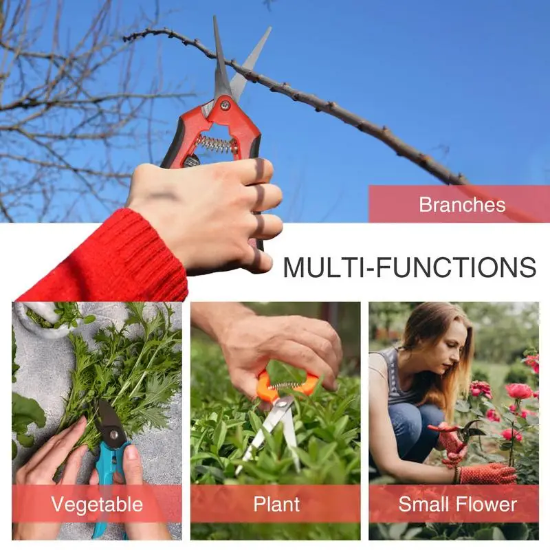 Multifunctional Gardening Pruning Shears Garden Tools With Ergonomic Handle Gardening Scissor Pruning Tool With Safety Lock