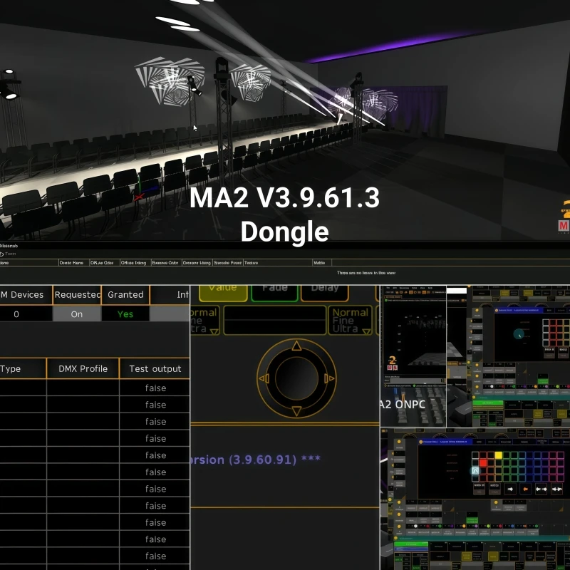 

Программное обеспечение MA2 3.9.61.3 USB-ключ 256 Universe DMX512 Управление для сценического освещения OnPC Wing Artnet Выход