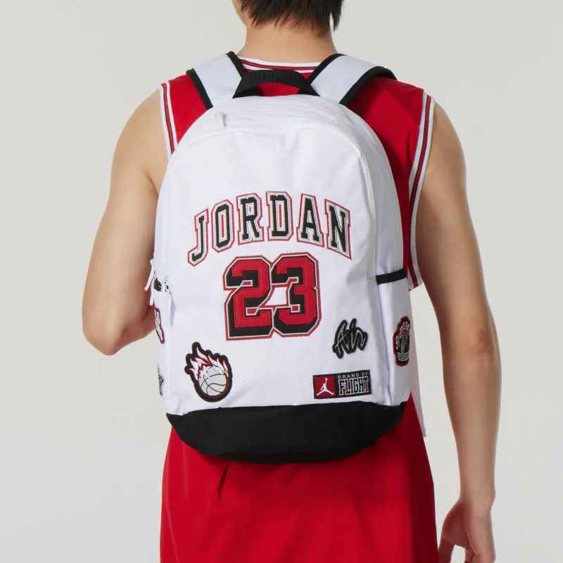 Nike JORDAN Backpack Men's and Women's Bags Fashion School Bags Large Capacity Backpack JD2433006AD-001