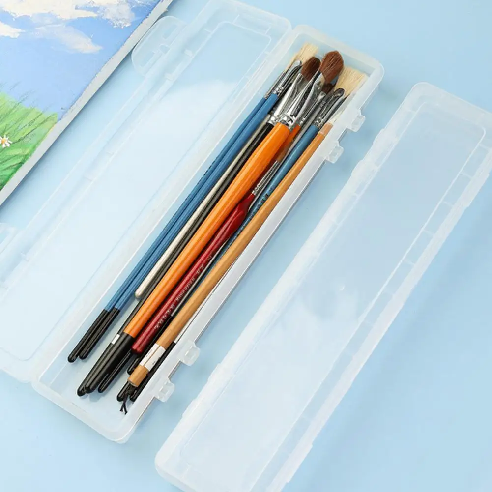 Pen Container Fashion Portable Painting Pencils Pens Storage Box Sturdy Easy Clean Pen Case