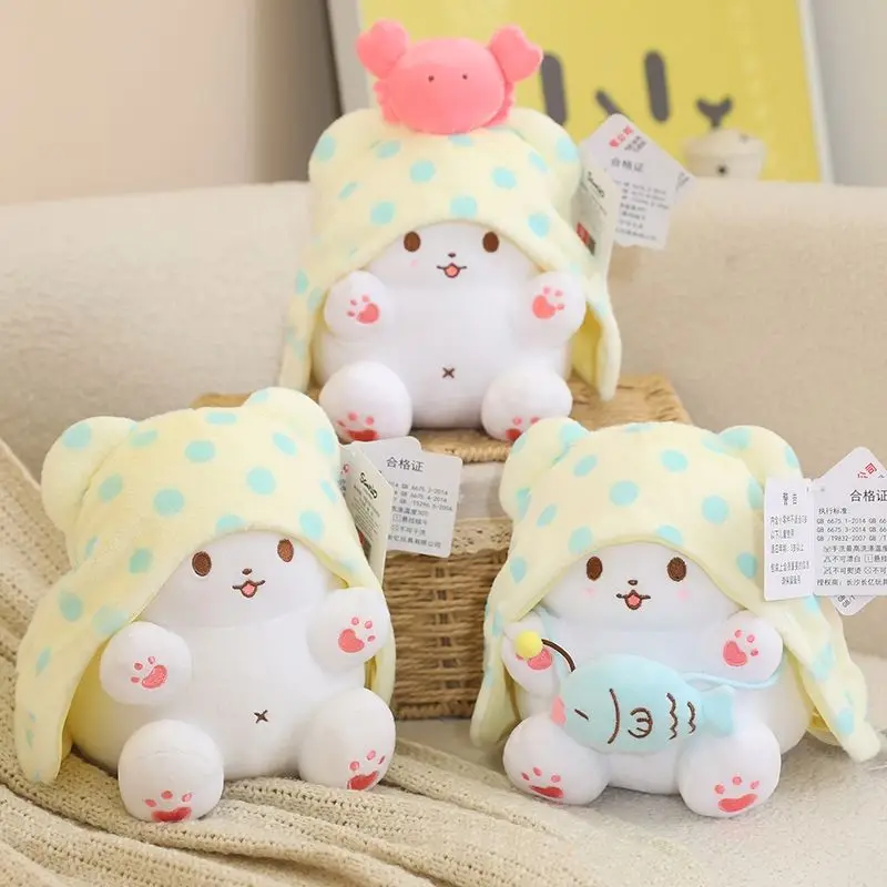 Marumofubiyori Take Lanternfish Plush Stuffed Toy Keychain Crossbody Bag Decoration Pendant Cartoon Holiday Gifts for Friends