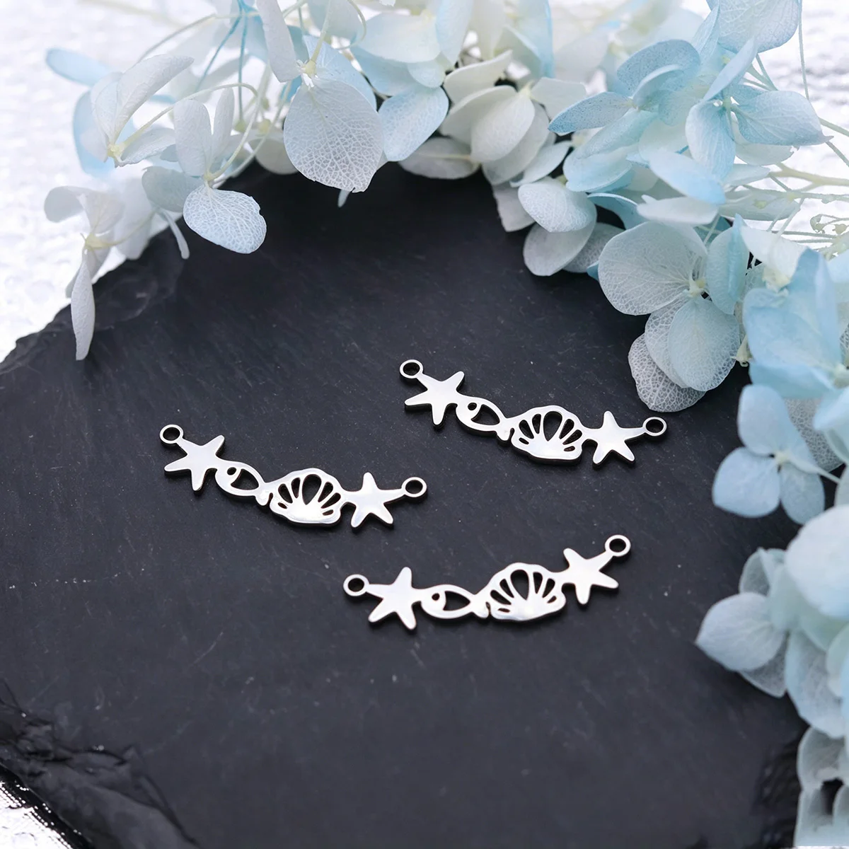 3pcs Stainless Steel Hollow Abstract Charms Snake Horse Peacock Animal Pendant for DIY Jewelry Making Earrings Necklace Findings