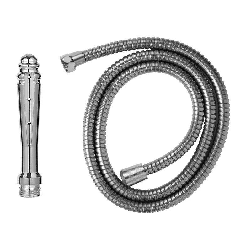 Stainless Steel Shower Showerhead Porous Two Links Bathroom Toiletries Portable Gym Household Novel Showerhead Universal Model