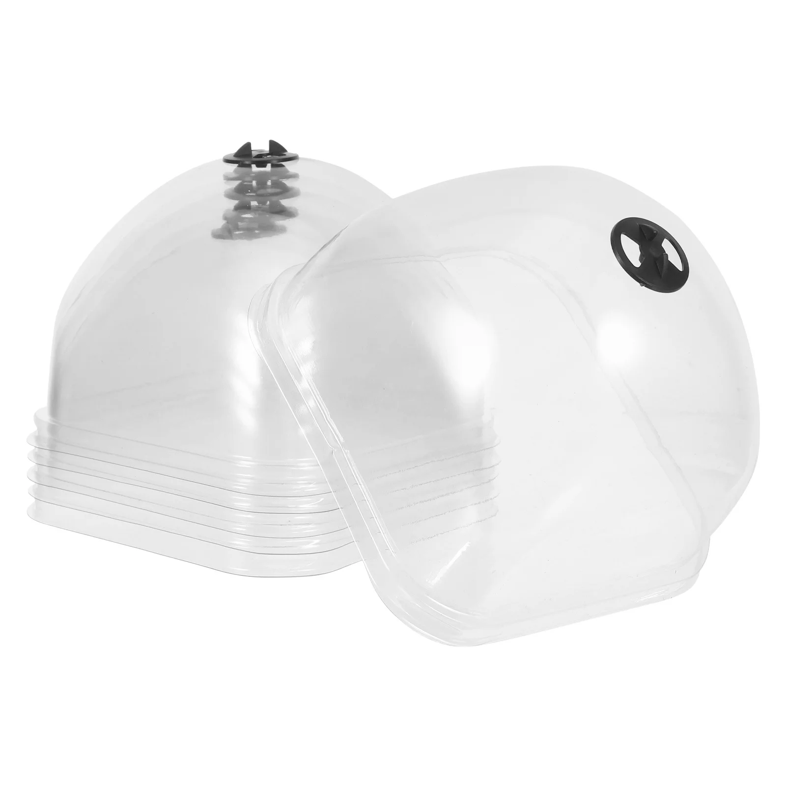 

6pcs Humidity For Plants Plastic Cloche Frost Protection Cover Reusable Garden Plant Cloche Plant Protector Covers