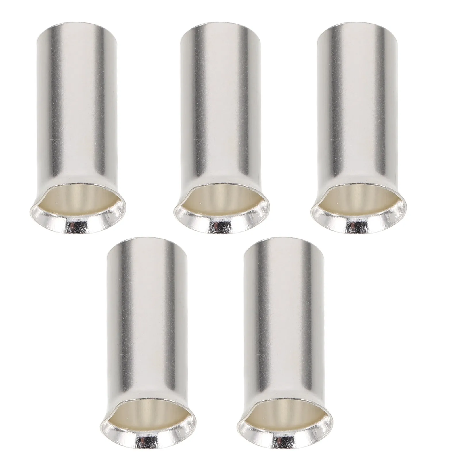 5Pcs Copper Crimp Terminal Connector Kit Car Audio Wiring Cable End Terminals Silver Plated Wire Ferrules Set Electrical